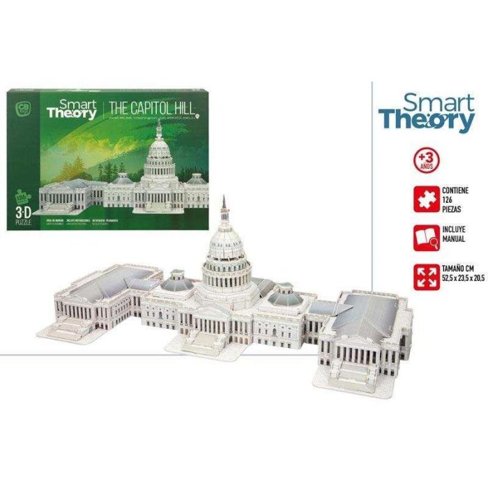 Puzzle 3D capitolio 126 piezas. 52,5x23,5x20,5 cm Puzzle 3D capitolio 126 piezas. 52,5x23,5x20,5 cm