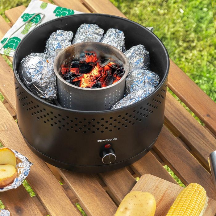 Barbacoa de Carbón sin Humo Portátil CleanQ InnovaGoods 10
