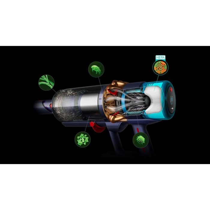 Dyson Gen5Detect Absolute Aspirador Sin Cable (Azul/Cobre) Seco, HEPA, Ciclónico, Suelo Duro, 70min Autonomía 2