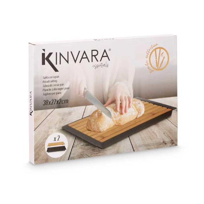 Tabla Cortar Pan Negra 38X27Cm Kinvara (8 Unidades) 2 Tabla Cortar Pan Negra 38X27Cm Kinvara (8 Unidades) 2