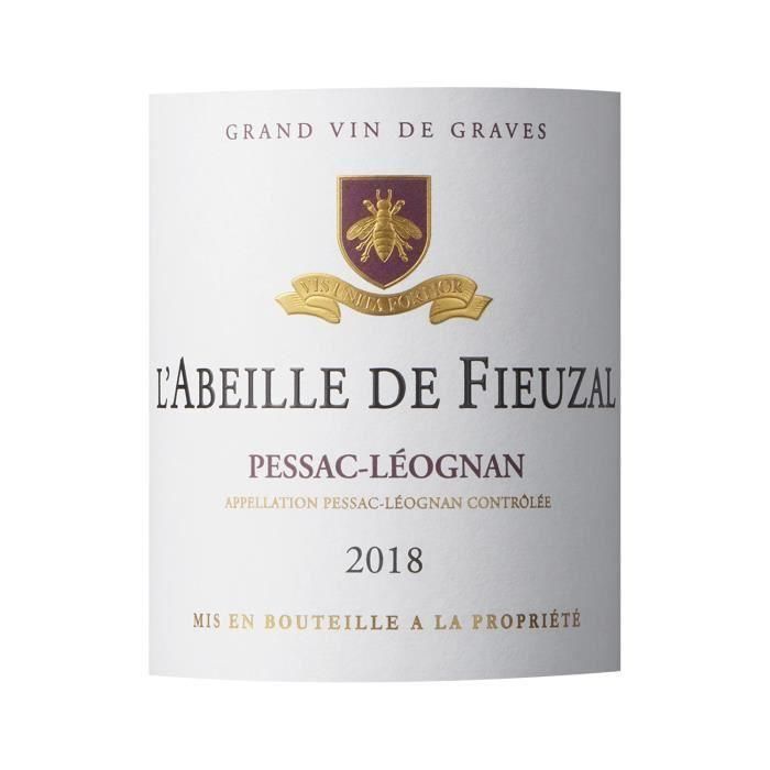 Magnum L'Abeille de Fieuzal 2018 Pessac-Léognan - Vino tinto Burdeos 1