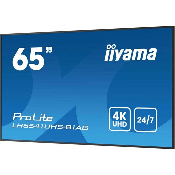 iiyama 65" 3840x2160, 4K UHD IPS panel, 25% Haze, Landscape and Portrait mode, 24/7 6 iiyama 65" 3840x2160, 4K UHD IPS panel, 25% Haze, Landscape and Portrait mode, 24/7 6