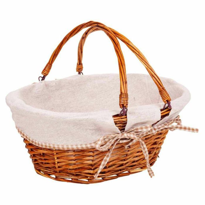 Cesta de Picnic Alexandra House Living Mimbre Madera de sauce 40 x 32 x 17 cm