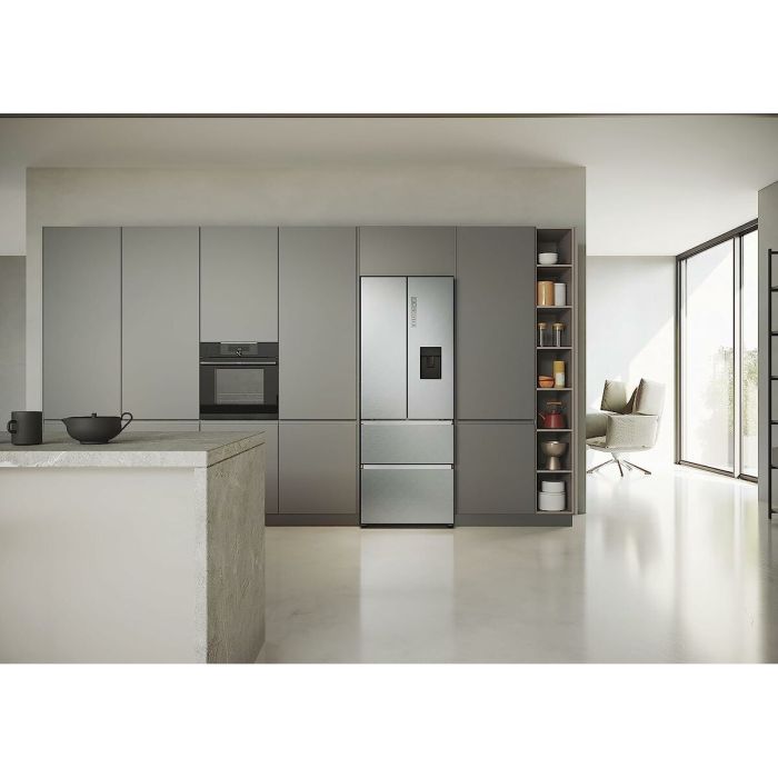 Frigorífico combinado Haier HFR5719EWMG 190 Plateado 6 Frigorífico combinado Haier HFR5719EWMG 190 Plateado 6