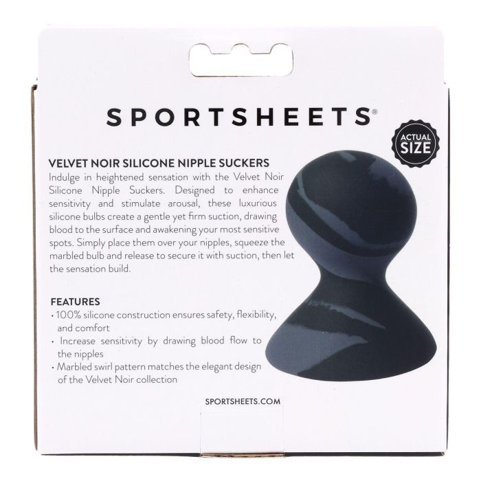 Succionador de pezones Sportsheets Velvet Noir 2 Succionador de pezones Sportsheets Velvet Noir 2