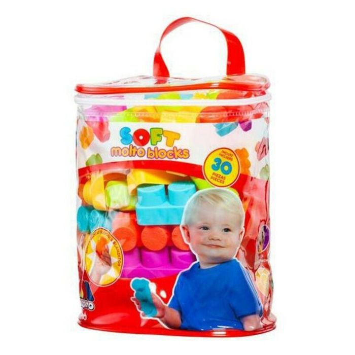 Molto Bolsa de Bloques Blandos de Plástico | 30 Piezas | Juguete para Bebés desde 6 Meses 2 Molto Bolsa de Bloques Blandos de Plástico | 30 Piezas | Juguete para Bebés desde 6 Meses 2