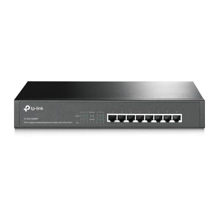 TP-LINK TL-SG1008MP Switch Gigabit Ethernet No Administrado 8 Puertos con PoE Negro 0 TP-LINK TL-SG1008MP Switch Gigabit Ethernet No Administrado 8 Puertos con PoE Negro 0