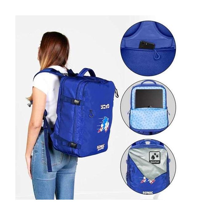 Karactermania Mochila Mercury Sonic Action | Capacidad 37L | Viaje Impermeable con Compartimento Portátil hasta 17" y Bolsillos Organizadores | 23x33x47 cm 8 Karactermania Mochila Mercury Sonic Action | Capacidad 37L | Viaje Impermeable con Compartimento Portátil hasta 17" y Bolsillos Organizadores | 23x33x47 cm 8