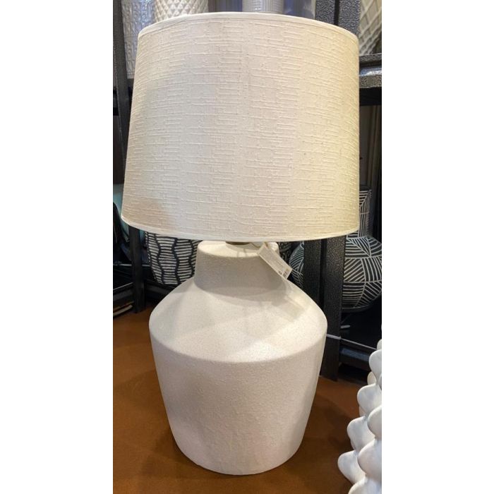 Lampara Sobremesa Shabby DKD Home Decor Blanco 40 x 62 x 40 cm 1