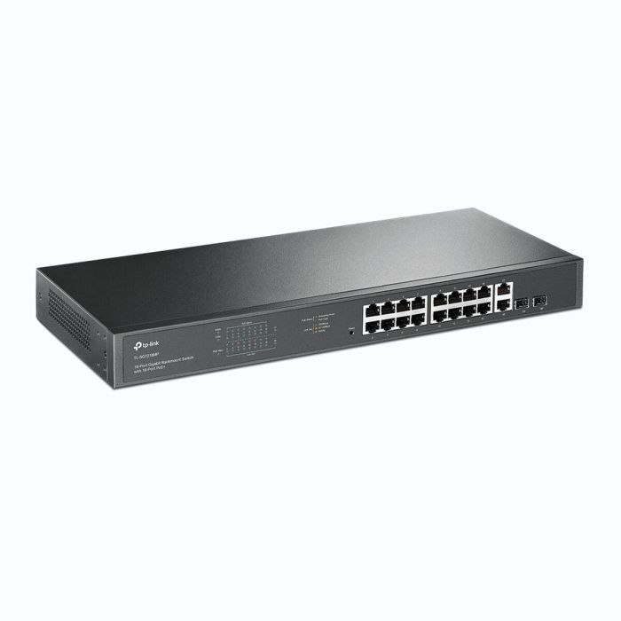 TP-Link TL-SG1218MP Switch Gigabit de 18 Puertos (16 PoE+ RJ45 y 2 SFP Combo) con Presupuesto PoE de 250W para Montaje en Rack 1 TP-Link TL-SG1218MP Switch Gigabit de 18 Puertos (16 PoE+ RJ45 y 2 SFP Combo) con Presupuesto PoE de 250W para Montaje en Rack 1