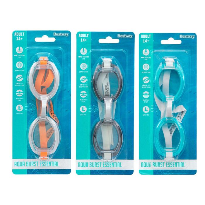 Bestway Gafa Natacion Adulto Correa Silicona Set 3 Pzs Antivaho +14 Años Playa y Piscina 21095 3 Bestway Gafa Natacion Adulto Correa Silicona Set 3 Pzs Antivaho +14 Años Playa y Piscina 21095 3