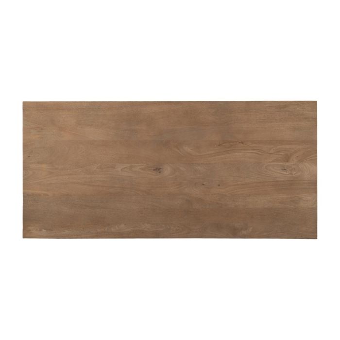 Mesa Centro Natural Madera-Hierro Salón 150 X 70 X 43 cm