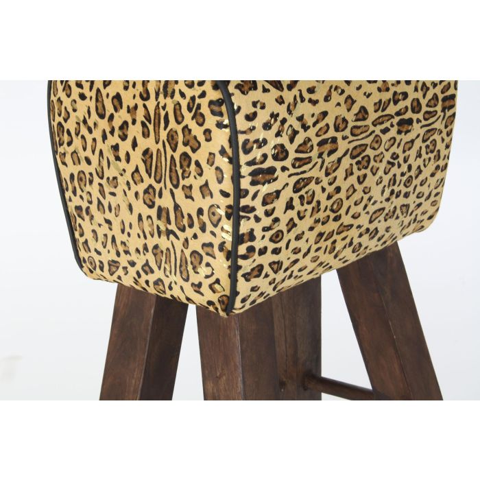 Taburete Colonial DKD Home Decor Marron Negro 35 x 75 x 43 cm 2 Taburete Colonial DKD Home Decor Marron Negro 35 x 75 x 43 cm 2
