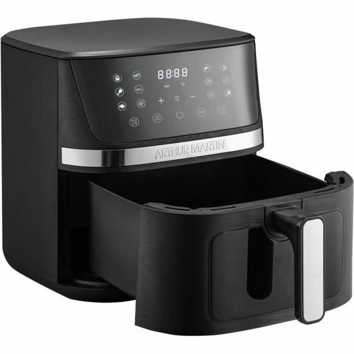 Freidora sin aceite - ARTHUR MARTIN - Airfryer 6,6 L - 1600 W - Pantalla táctil - 7 preajustes - Negra 3