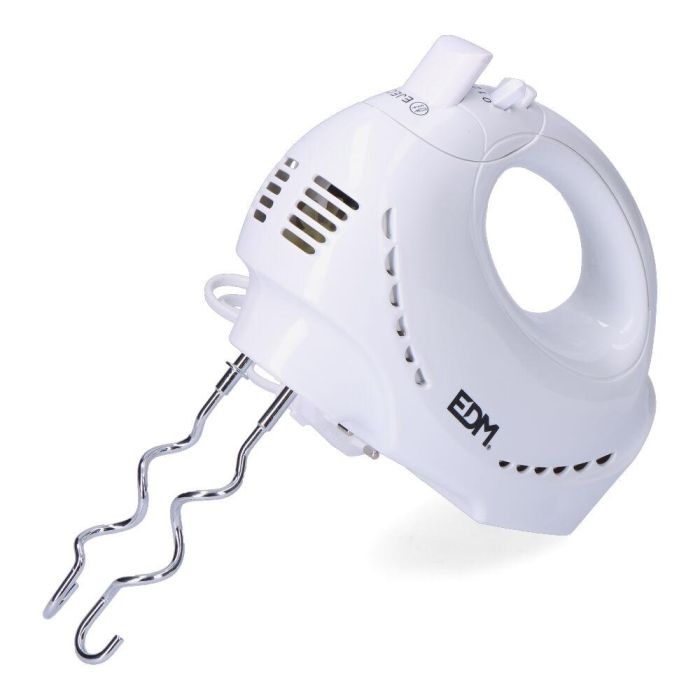 Edm Batidora amasadora turbo 200W, 5 velocidades + turbo, incluye 2 varillas 1 Edm Batidora amasadora turbo 200W, 5 velocidades + turbo, incluye 2 varillas 1