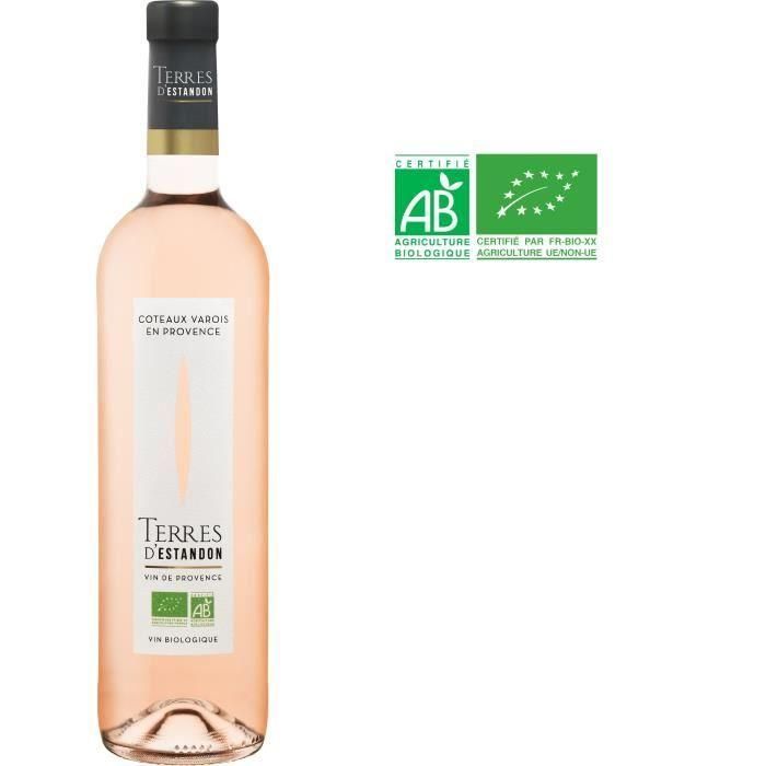 Estandon Terre d'Estandon Coteaux Varois en Provence - Vino rosado de Provenza - Ecológico