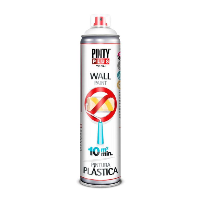 Pinty Plus Pintura Plástica Spray Interior Blanco Mate RAL 9016 600 ml 0 Pinty Plus Pintura Plástica Spray Interior Blanco Mate RAL 9016 600 ml 0