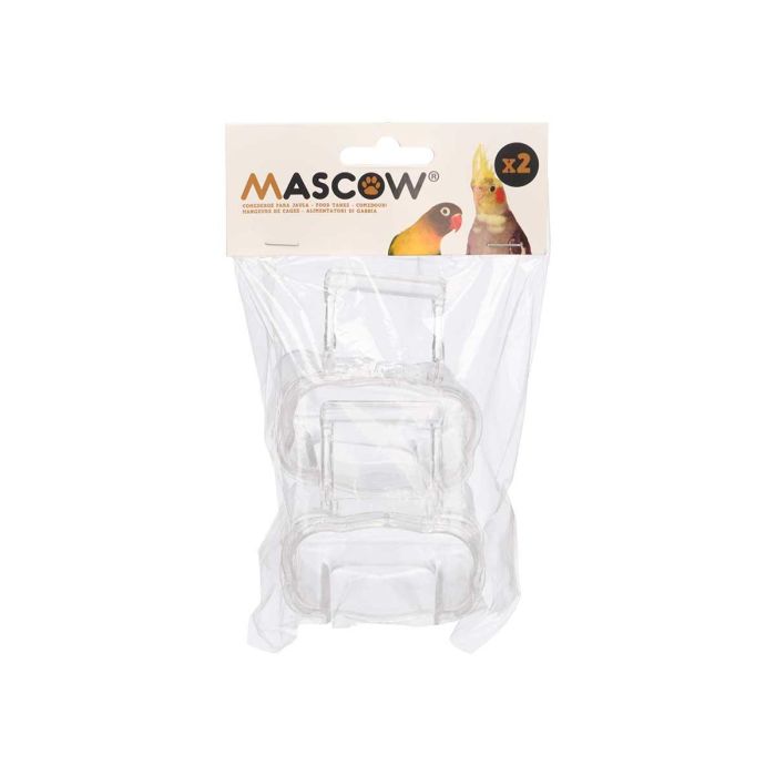 Set 2 Comederos Rectang Accesorio Jaula Transp Mascow 12X22CM (24 Unidades) 1 Set 2 Comederos Rectang Accesorio Jaula Transp Mascow 12X22CM (24 Unidades) 1