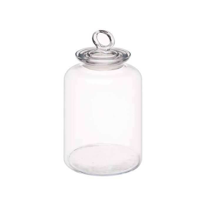 Pasabahce Tarro Kitchen Vidrio y Silicona Transparente con Tapa 2640 ml 14 x 25.5 x 14 cm (Set de 6) 1