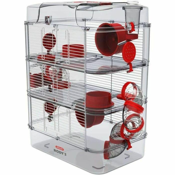Zolux ZOL3336022060232 Jaula Rody3 trio 3 niveles para hámsteres, ratones y jerbos - L 41 x P 27 x H 53 cm Granadina 3 Zolux ZOL3336022060232 Jaula Rody3 trio 3 niveles para hámsteres, ratones y jerbos - L 41 x P 27 x H 53 cm Granadina 3
