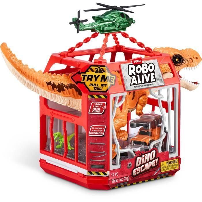 Juego de captura - ZURU - Dino Escape - Captura al dinosaurio en la naturaleza con trampas y armas para evitar la destrucción. 2 Juego de captura - ZURU - Dino Escape - Captura al dinosaurio en la naturaleza con trampas y armas para evitar la destrucción. 2