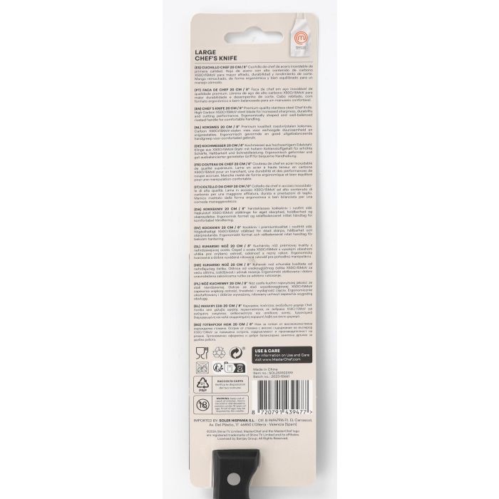 Cuchillo Chef Masterchef 20 cm (18 Unidades) 2 Cuchillo Chef Masterchef 20 cm (18 Unidades) 2