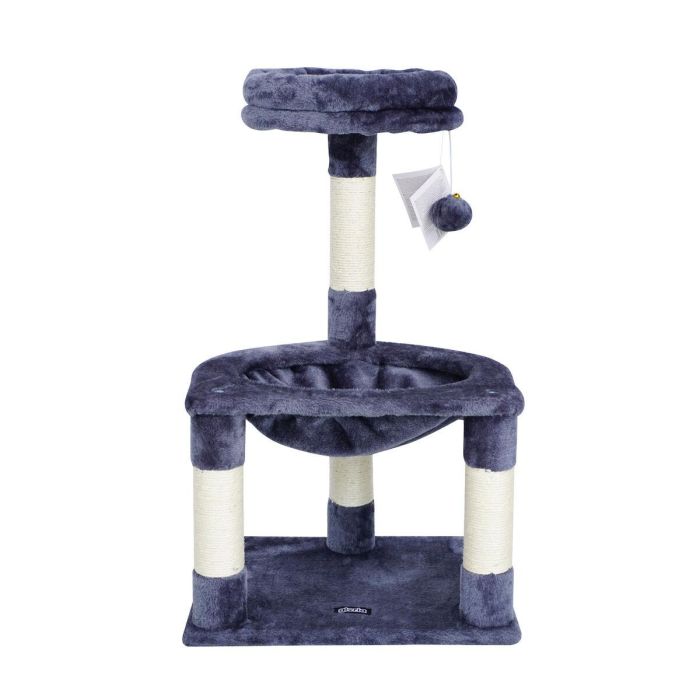 Gloria Rascador y Centro de Juego Juba para Gatos | Árbol con Tumbona Amplia, Postes, Pelota de Entretenimiento, 3 Alturas Gloria Rascador y Centro de Juego Juba para Gatos | Árbol con Tumbona Amplia, Postes, Pelota de Entretenimiento, 3 Alturas