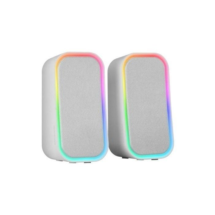 Altavoces con Bluetooth Mars Gaming MS-OM/ 20W/ 2.0/ Blanco Altavoces con Bluetooth Mars Gaming MS-OM/ 20W/ 2.0/ Blanco