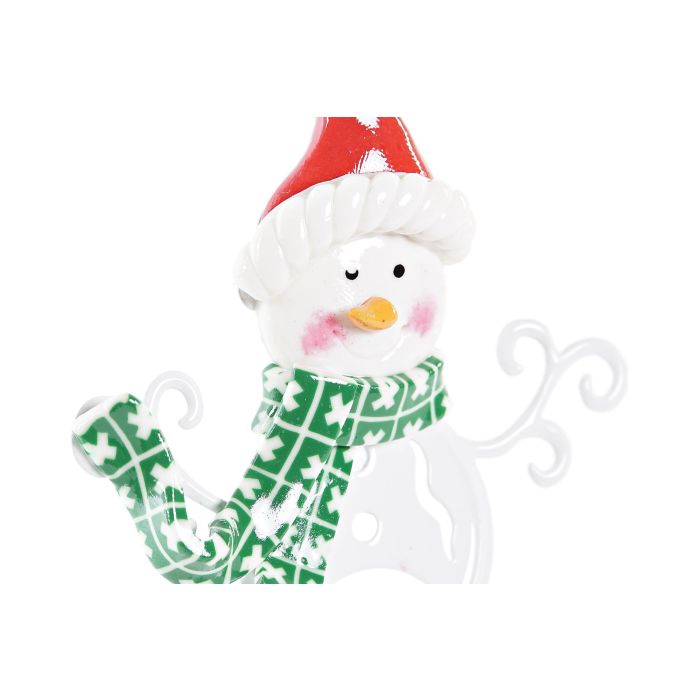 Decoracion Colgante Navidad Tradicional DKD Home Decor Verde Rojo 2.4 x 13 x 9 cm (12 Unidades) 1