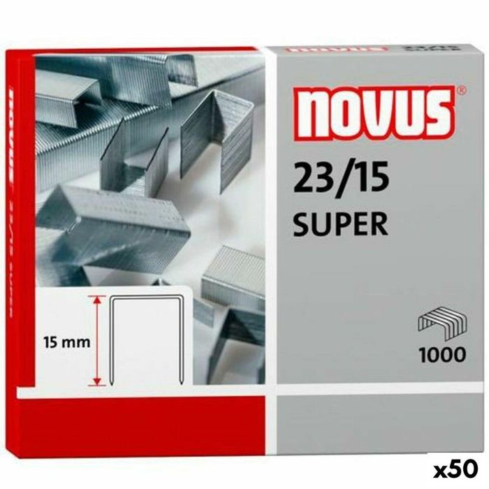 Grapas Novus 1000 Piezas 23/15 (50 Unidades) Grapas Novus 1000 Piezas 23/15 (50 Unidades)