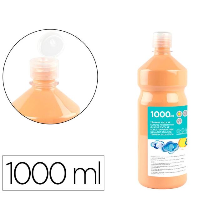 Tempera Liquida Liderpapel Escolar 1000 mL Carne