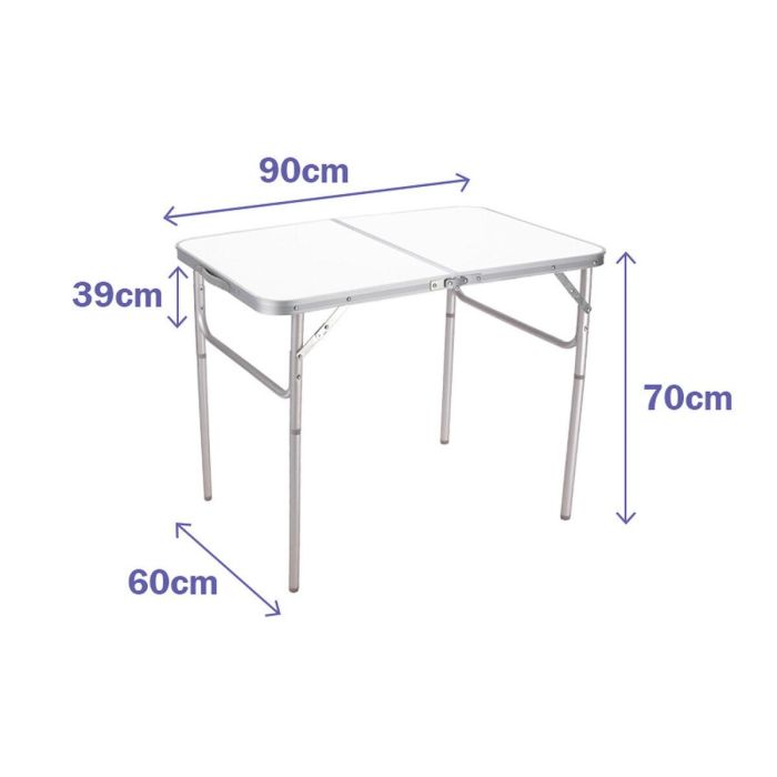 Marbueno Mesa Plegable Aluminio D25 Surtida Camping y Playa 90X60X39/70 cm 10031 1 Marbueno Mesa Plegable Aluminio D25 Surtida Camping y Playa 90X60X39/70 cm 10031 1