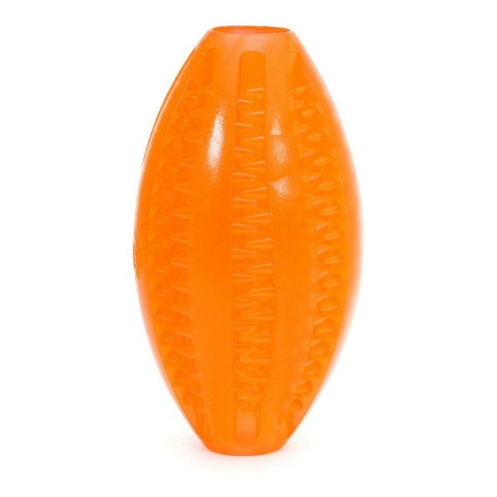 Gloria Pelota Dental Rugby TPR 9 cm para Perro Juguete Mordedor Limpieza