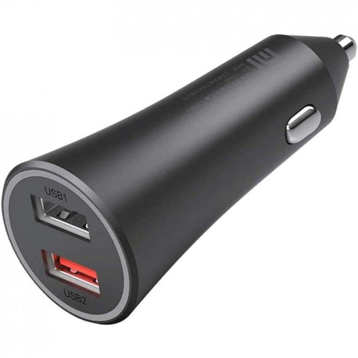 Xiaomi Mi 37W Dual-Port Car Charger Universal Negro Encendedor de cigarrillos Auto Xiaomi Mi 37W Dual-Port Car Charger Universal Negro Encendedor de cigarrillos Auto