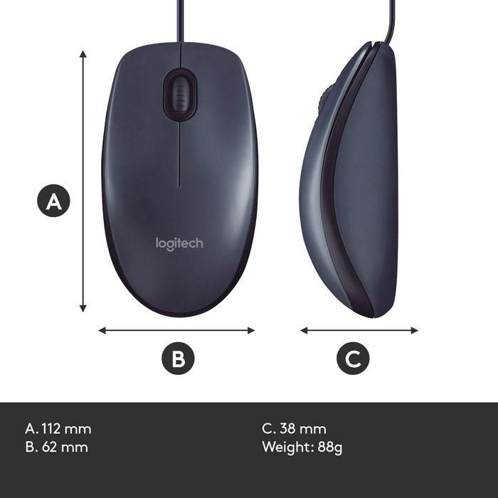 Logitech 1000 DPI, Optical, USB, 3 buttons 14 Logitech 1000 DPI, Optical, USB, 3 buttons 14