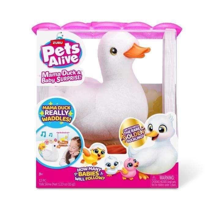 Juguete Interactivo - ZURU - Mama Duck - Los patitos interactivos siguen a su madre con sorpresas por descubrir 1