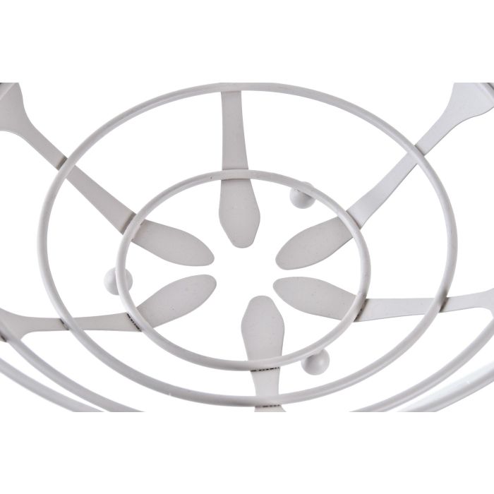 DKD Home Decor Frutero Vintage Verde Menta Beige Metal 28 x 9 x 28 cm (4 Unidades) 1