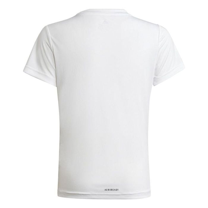 Camiseta de Manga Corta Infantil Adidas Blanco XL
