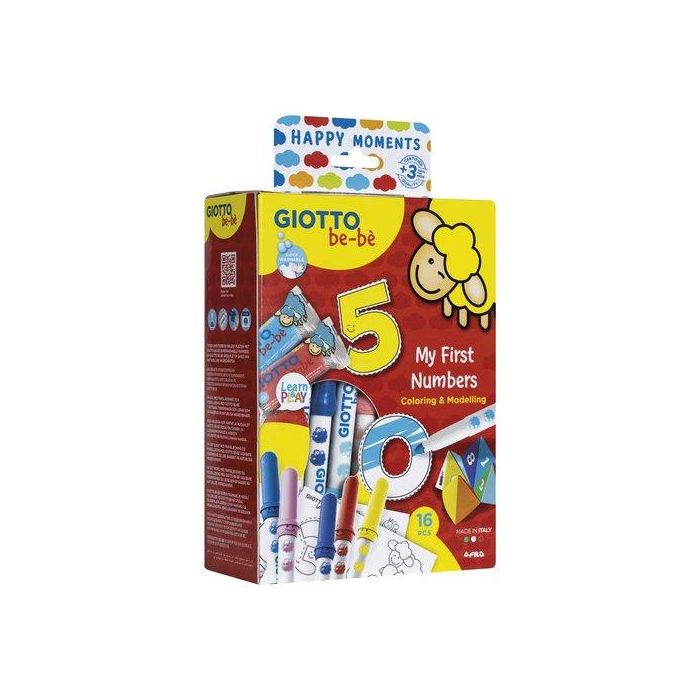 Set Juego Giotto Bebe Happy Moments My First Number 4 unidades