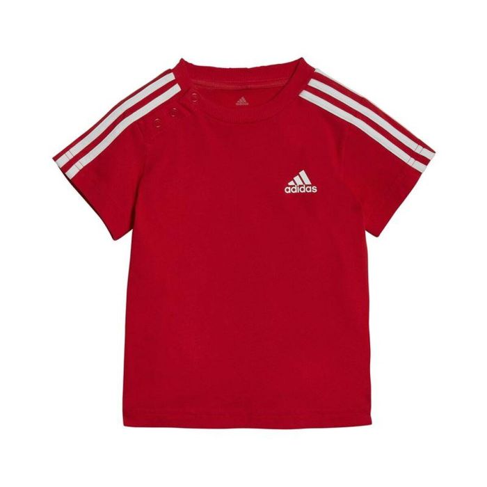 Conjunto Deportivo para Bebé Adidas Three Stripes Rojo 7 Conjunto Deportivo para Bebé Adidas Three Stripes Rojo 7
