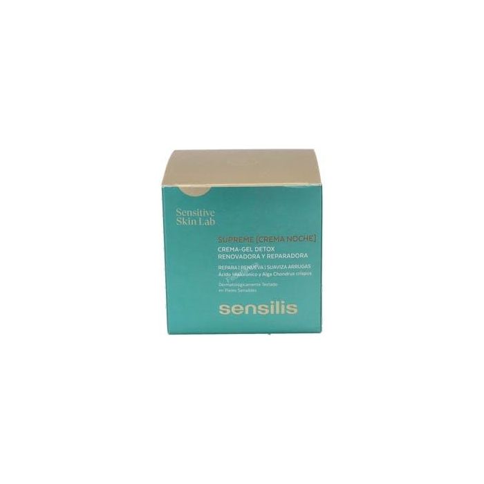 Sensilis SUPREME REAL DETOX Crema de Noche Antiedad Antiarrugas Regeneradora Detoxificante para Todo Tipo de Piel 50 ml