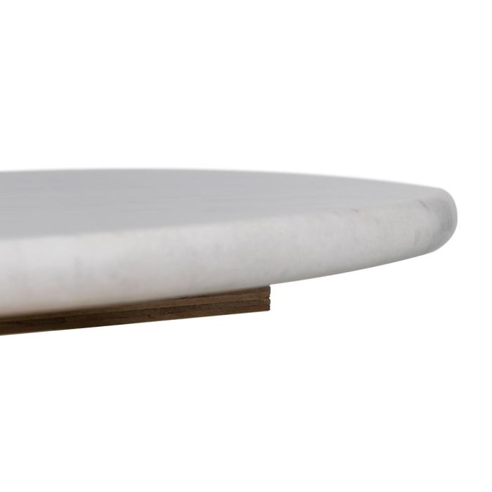 Tablero Mesa Redondo Blanco Mármol Salón 70 X 70 X 1,80 cm