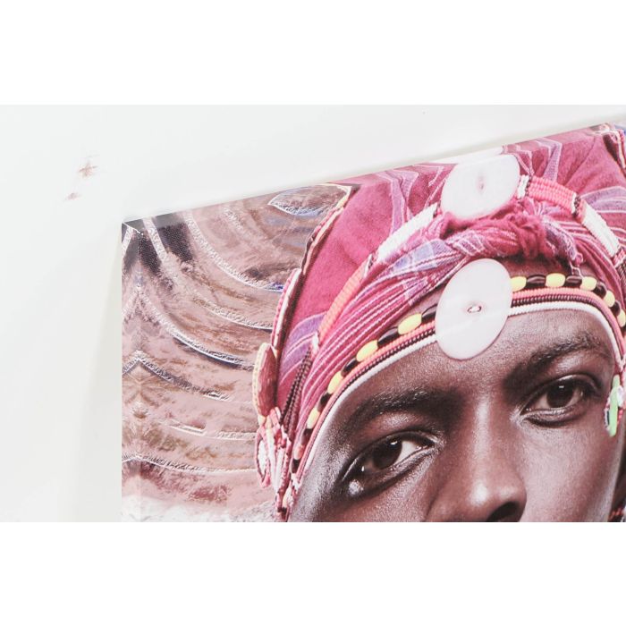 DKD Home Decor Cuadro Decorativo Colonial de Pared, Estilo Africano, Multicolor, en Lienzo y Mdf - Set de 3 Unidades, 70 x 50 x 1.8 cm 1