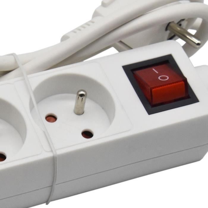 Unidad doméstica - GAO - 3 tomas 2P+T - Con interruptor, conforme a NF 1 Unidad doméstica - GAO - 3 tomas 2P+T - Con interruptor, conforme a NF 1