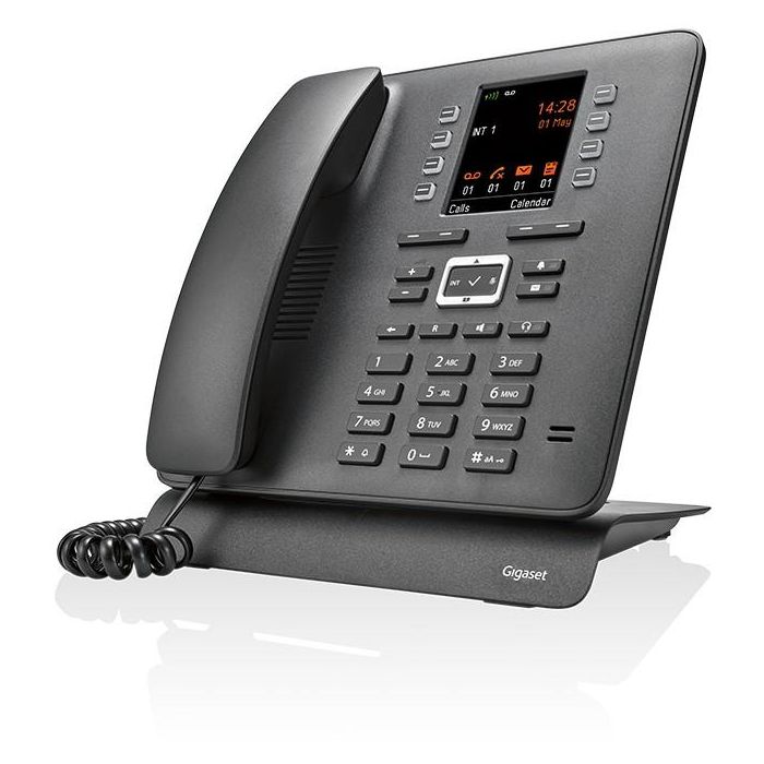 Gigaset Maxwell C Teléfono IP Negro DECT 2.8" TFT 500 entradas Bluetooth Terminal con cable 1