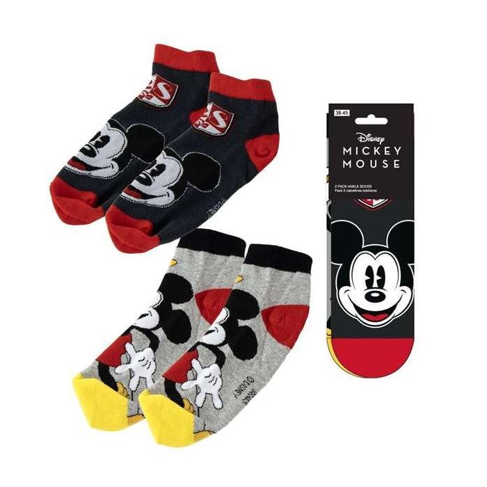 Cerdá Calcetines Tobillero Mickey Pack Sin Talla Unisex Niños 1 Cerdá Calcetines Tobillero Mickey Pack Sin Talla Unisex Niños 1