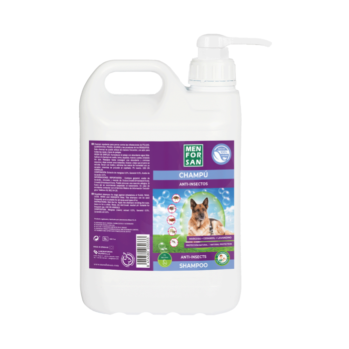 Men For San Champú Aceite De Visón 300 mL - Nutre y Protege el Pelaje Seco, Ideal para Pelo Largo 2