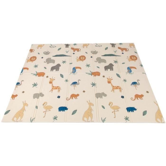 Nuby NUB0048526251254 Alfombra de juego reversible Safari 200 x 150 x 1 cm 2 Nuby NUB0048526251254 Alfombra de juego reversible Safari 200 x 150 x 1 cm 2