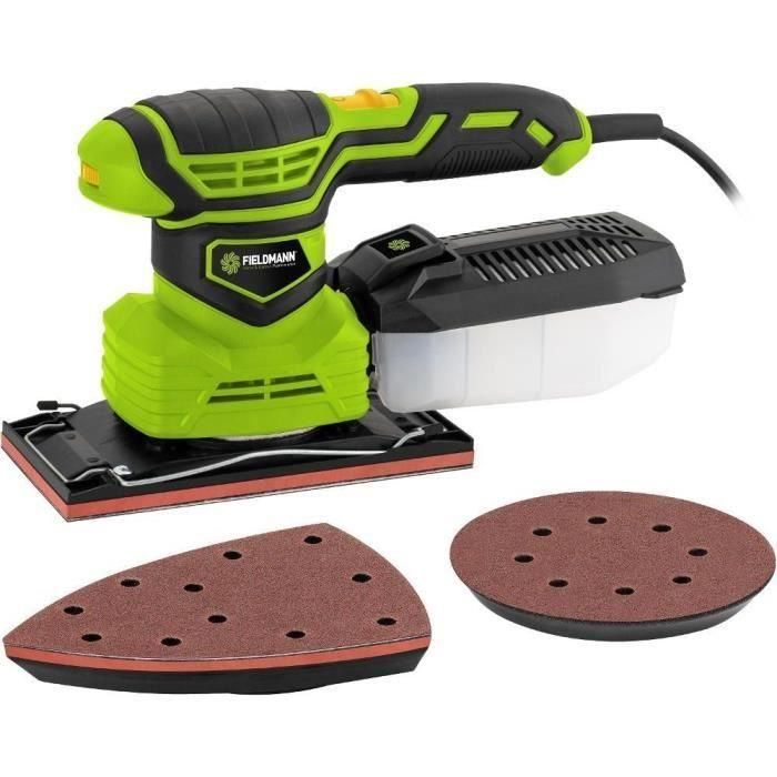 Fieldmann FDB 200221-E Lijadora de Hojas 220 W Velocidad Variable Depósito de Polvo Extraíble