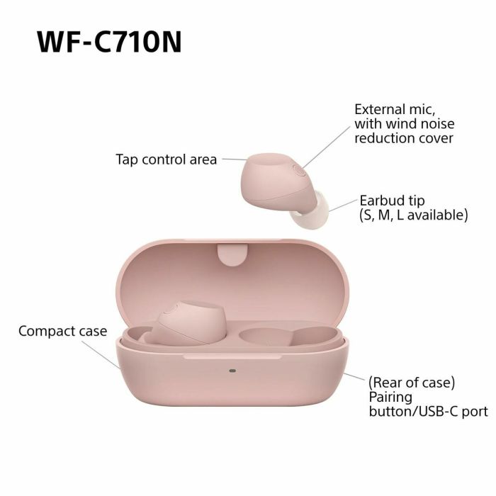 Auriculares Sony WF-C710NP Rosa 1 Auriculares Sony WF-C710NP Rosa 1